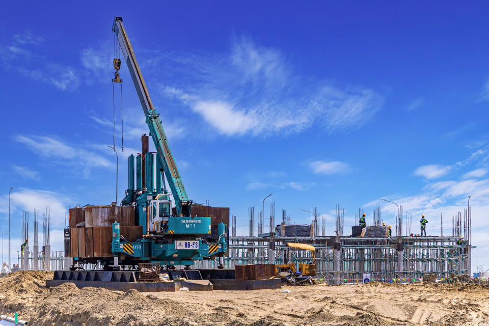 Cập nhập tiến độ thi công imperia green paradise cần giờ