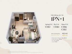 Thiết kế căn hộ 1pn imperia green paradise cần giờ